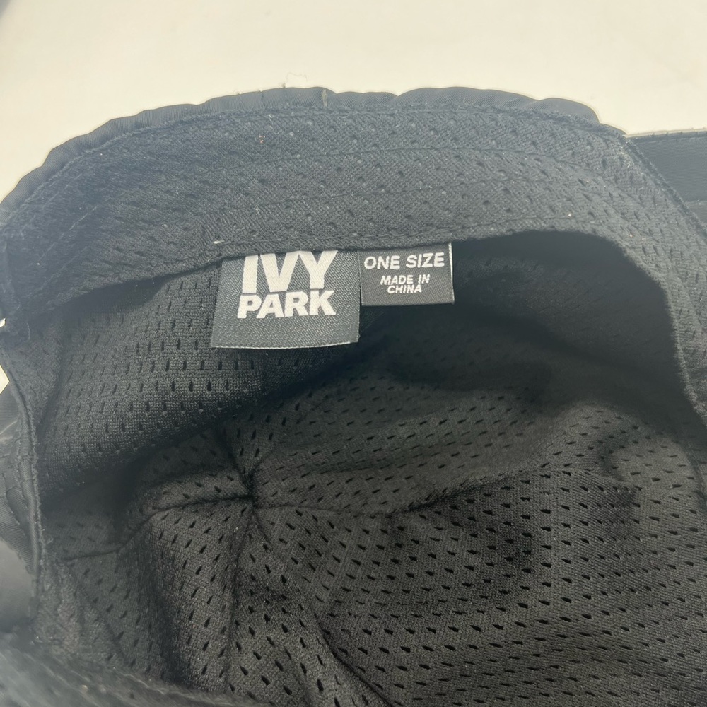 IVY PARK BY BEYONCÉ Reflective Logo Brim Black Baseball Face Cap - Picture 8 of 8